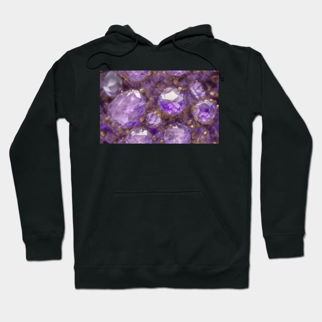 Seamless Amethyst Texture Hoodie by newdreamsss